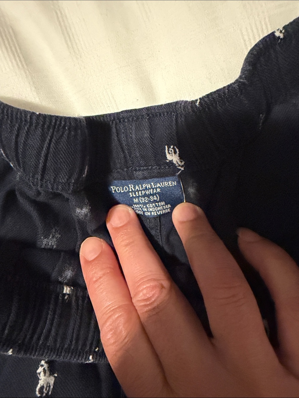Polo by Ralph Lauren Navy Logo-Print Lounge Joggers. Pajamas pants - Picture 2 of 11
